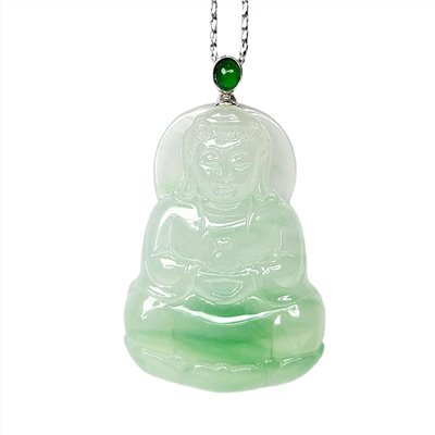 冰種陽綠觀音玉墜 (已售出)