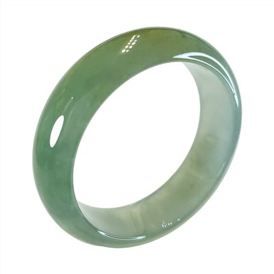 冰種湖水綠寬版玉鐲 18.5圍