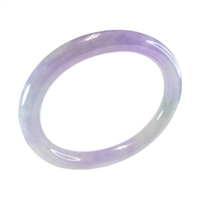 冰種紫羅蘭圓骨鐲 17.5圍 貴妃鐲