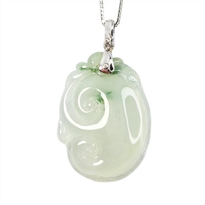 冰種飄花如意玉墜