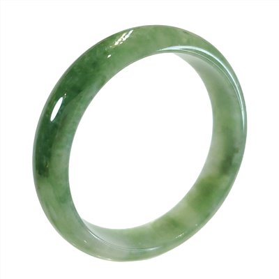 翡翠花青玉鐲 18.5圍 平安鐲