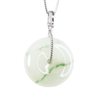 冰糯飄花平安扣 (已售出)