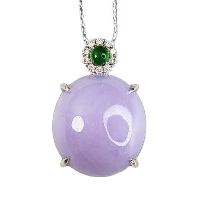 紫羅蘭蛋面玉墜(已售出)