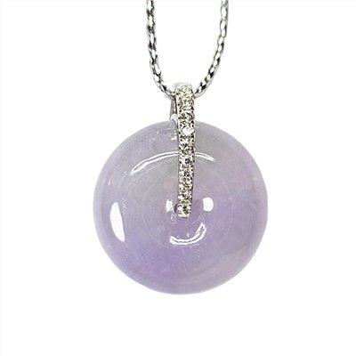 冰紫平安扣鑽墜 (已售出)