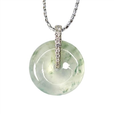 玻璃種飄蘭花小平安扣(已售出)