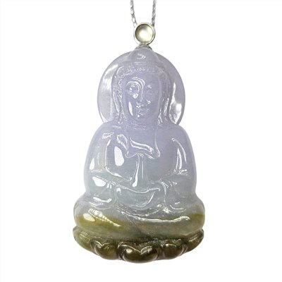 冰紫巧色蓮花座觀音