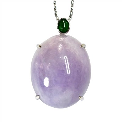 厚莊紫蛋面翡翠玉墜(已售出)