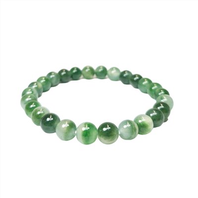冰種飄綠玉珠手串/手鍊 6.5-7mm(已售出)