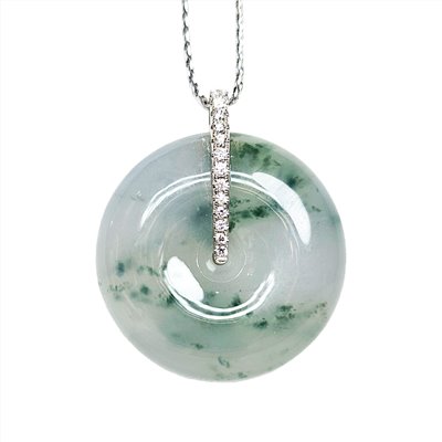 冰種飄蘭花平安扣鑽墜(已售出)