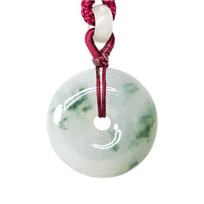 冰糯飄蘭花大平安扣玉墜(已售出)