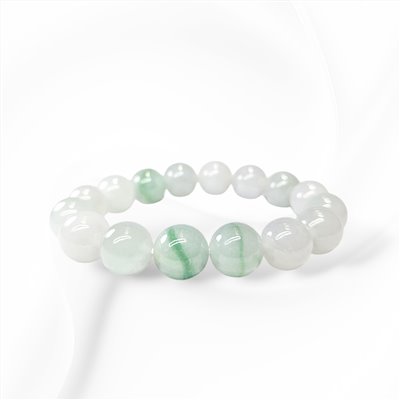 芙蓉綠串珠手鍊 11.8~12.5mm