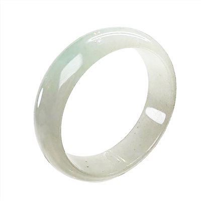 翡翠糯冰淡芙蓉厚庄寬版玉鐲 約19.3圍