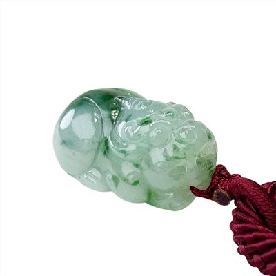 冰糯飄花貔貅把玩掛件(已售出)