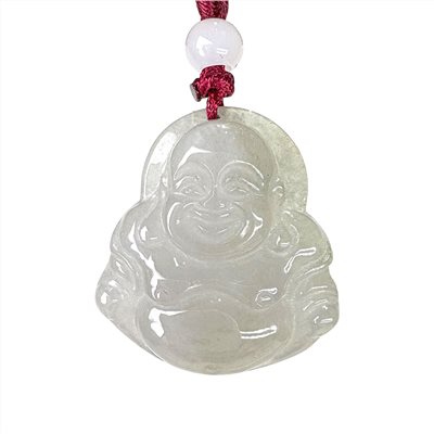 冰糯種彌勒佛玉墜 贈精美中國繩乙入