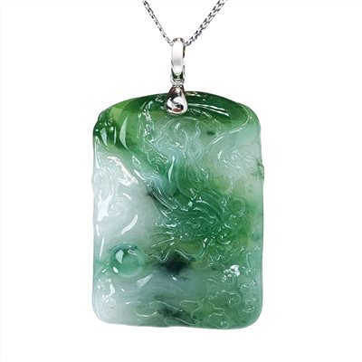 翡翠青雲騰龍龍牌