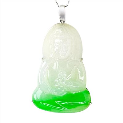 大尊素心觀自在觀音玉墜