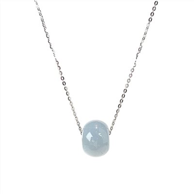 淡藍紫路路通K金項鍊 18K金