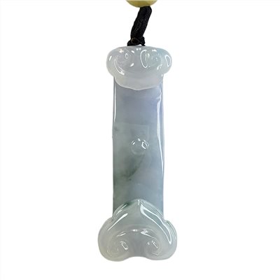 冰紫飄花如意把玩擺件 