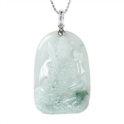 文殊菩薩翡翠玉墜